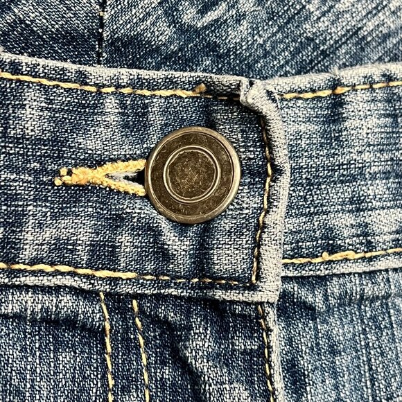 Style & Co Med Wash Denim Straight Leg Bootcut Bella Swan PNW Jeans 8 (Fits 10) - Picture 8 of 11